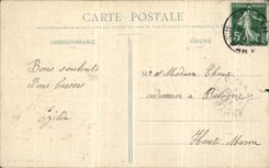 VINTAGE POSTCARD Castle Of Chantilly Seen on the court D honor