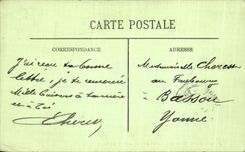 VINTAGE POSTCARD Chantilly View Taken of the road of the lions