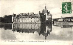 VINTAGE POSTCARD Castle Of Chantilly Chatelet and the vault