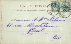 VINTAGE POSTCARD Park of the Castle Of Chantilly three alleys