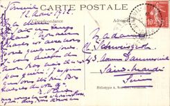 VINTAGE POSTCARD Drill of Chantilly the roundtable