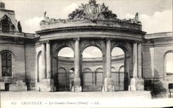 VINTAGE POSTCARD Chantilly Large stables