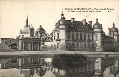 VINTAGE POSTCARD Castle Of Chantilly Seen from of the floor