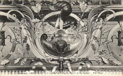 VINTAGE POSTCARD Castle Of Chantilly L staircase D honor detail of the slope