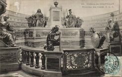 VINTAGE POSTCARD Castle of Chantilly Mausoleum of the Cop