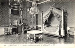 VINTAGE POSTCARD Compiegne the Castle Room has to sleep of Napoleon 1st