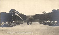 VINTAGE POSTCARD Compiegne the Park Avenue of the beautiful mounts