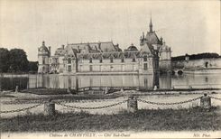 VINTAGE POSTCARD Castle of Chantilly Southern part