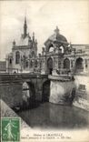 VINTAGE POSTCARD Castle of Chantilly Main entrance of the vault