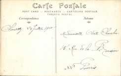 VINTAGE POSTCARD Castle of Chantilly Main entrance of the vault