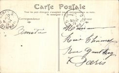 VINTAGE POSTCARD Castle of Chantilly Park Gone of L drive