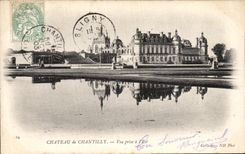 VINTAGE POSTCARD Castle of Chantilly Seen from has L Is