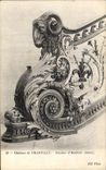 VINTAGE POSTCARD Chantille Castle Staircase D honor