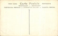 VINTAGE POSTCARD Chantille Castle Staircase D honor