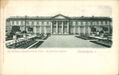 VINTAGE POSTCARD the Castle Compiegne Facade dimensions park the house of the park