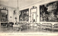 VINTAGE POSTCARD Compiegne the Castle Reception room of the foreign sovereigns