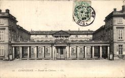 VINTAGE POSTCARD Compiegne Frontage of the Castle