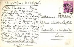 VINTAGE POSTCARD Compiegne Palais Room has to lay down empresses