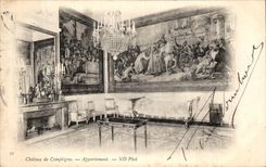 VINTAGE POSTCARD Compiegne the Castle Apartment