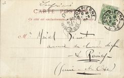 VINTAGE POSTCARD Compiegne the Castle Apartment