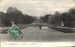 VINTAGE POSTCARD Compiegne the Castle the Lawn