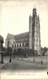 VINTAGE POSTCARD Compiegne Church Jacques Saint