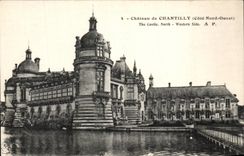 VINTAGE POSTCARD Castle Of Chantilly Western Northern Frontage