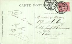 VINTAGE POSTCARD Castle Of Chantilly L Right wing Dogs