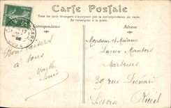 VINTAGE POSTCARD Castle of Chantilly Court D Honor and Entry of the Museum Cop