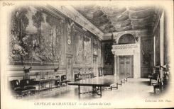 VINTAGE POSTCARD Castle of Chantilly the Gallery of the Stags