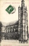 VINTAGE POSTCARD Compiegne Church Jacques Saint