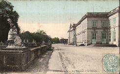 VINTAGE POSTCARD Compiegne Terraces and the Castle