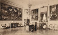 VINTAGE POSTCARD Compiegne the Castle Living room of Music
