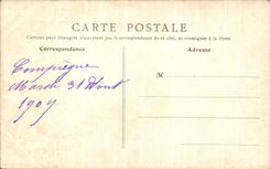 VINTAGE POSTCARD Compiegne Gate of L Church Saint Nicolas