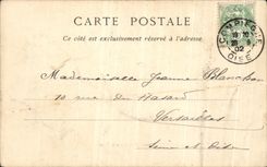 VINTAGE POSTCARD Compiegne the Castle Frontage on the Park