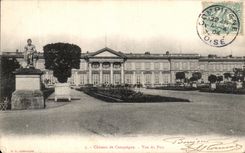 VINTAGE POSTCARD Compiegne the Castle Seen of the Park