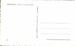 VINTAGE POSTCARD Compiegne L Town hall