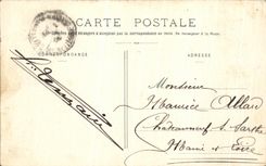 VINTAGE POSTCARD Compiegne the Castle Room has to sleep of Marie Antoinette