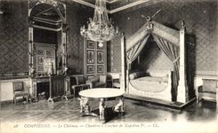 VINTAGE POSTCARD Compiegne the Castle Room has Coucher of Napoleon 1st