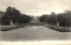 VINTAGE POSTCARD Compiegne the Castle the Lawn