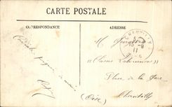 VINTAGE POSTCARD Compiegne the Castle the Frontage Dimensions park