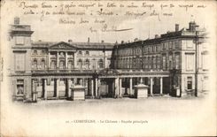 VINTAGE POSTCARD Compiegne the Castle Principal Frontage