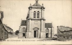 VINTAGE POSTCARD Compiegne Church of Tracy the Mount