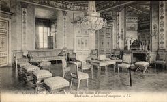 VINTAGE POSTCARD Compiegne the Castle Room Living room of the Lady D Honor