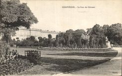 VINTAGE POSTCARD Compiegne the Castle the Park
