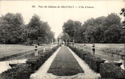 VINTAGE POSTCARD Park of the Castle of Chantilly L D Love