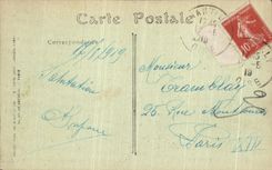 VINTAGE POSTCARD Park Of the Castle of Chantilly L Gone of L Drive