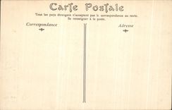 VINTAGE POSTCARD Park of the Castle of Chantilly Three Alleys