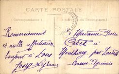 VINTAGE POSTCARD Chantilly the Court D Honor