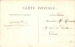 VINTAGE POSTCARD Castle Of Chantilly House of Sylvie Living room of Dreux